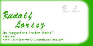 rudolf lorisz business card